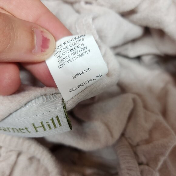 Garnet Hill 100% Cotton Twin Fitted Sheet Signature Solid Flannel - Picture 7 of 9